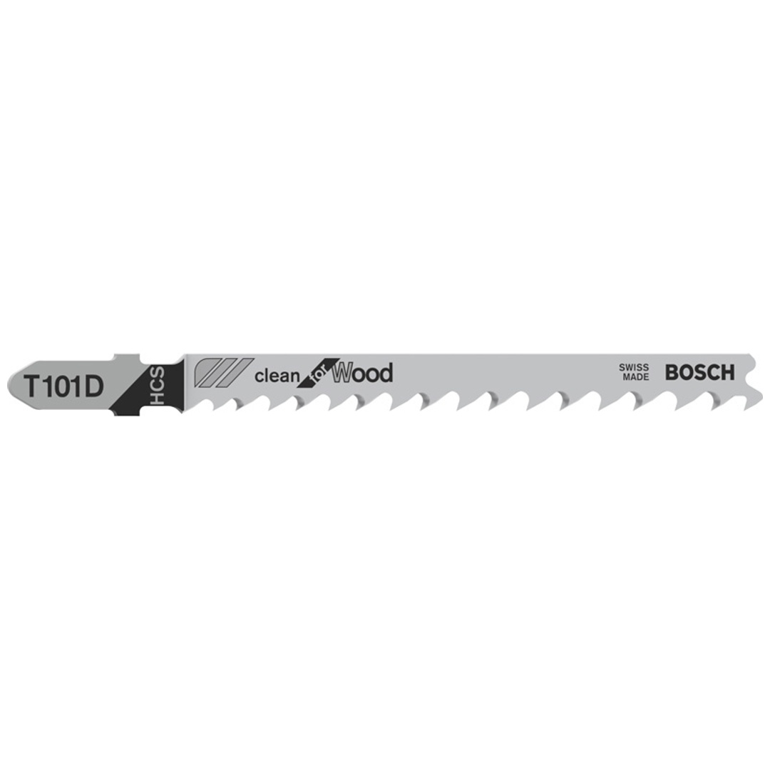 Bosch Stichsägeblatt T 101 D Clean for Wood, 100er-Pack