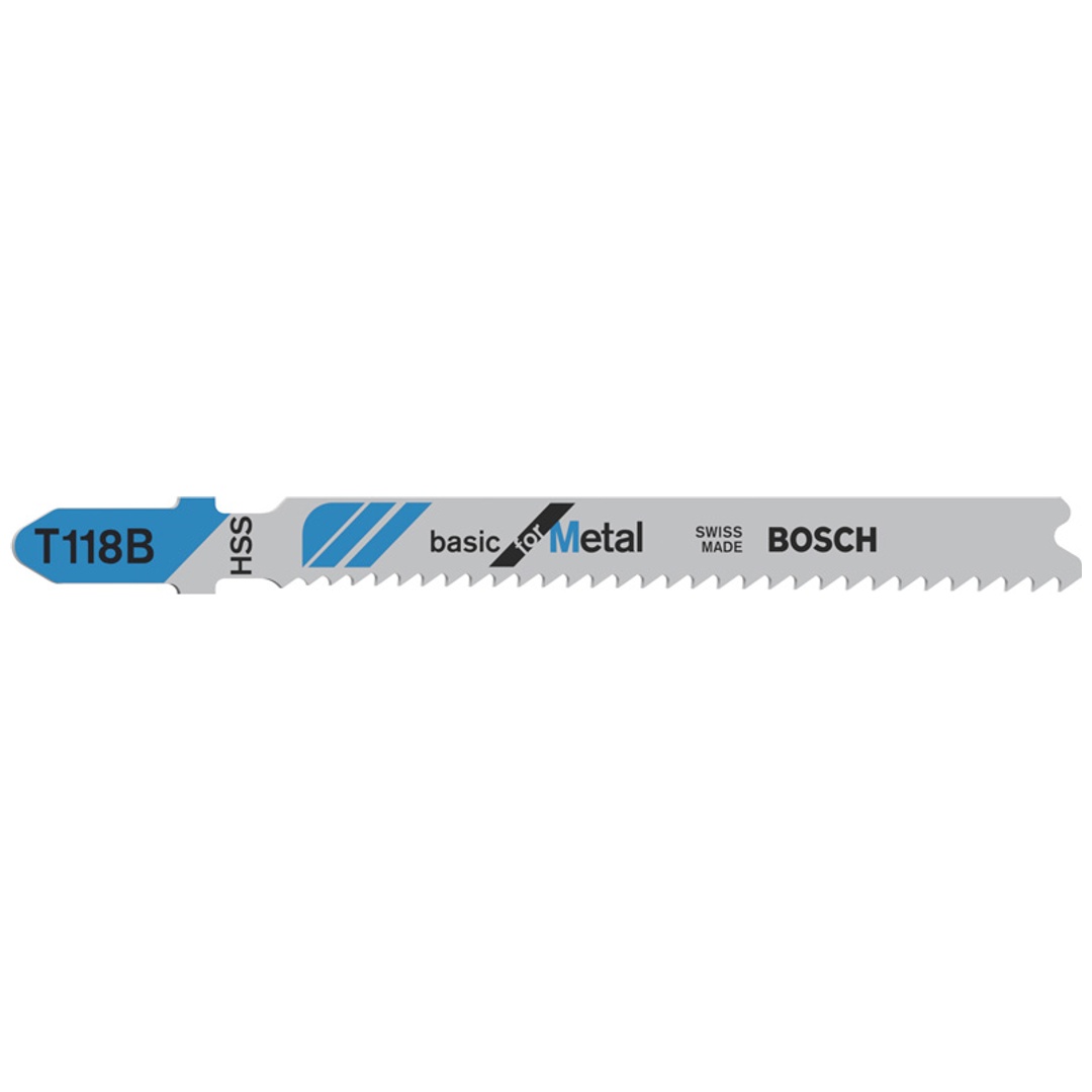 Bosch Stichsägeblatt T 118 B Basic for Metal, 3er-Pack