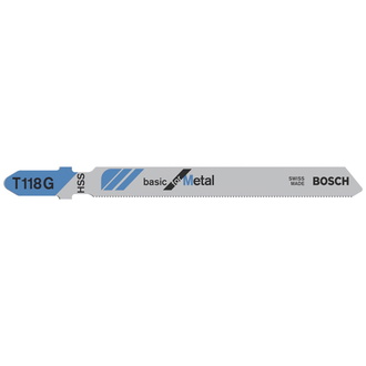 Bosch Stichsägeblatt T 118 G Basic for Metal, 5er-Pack