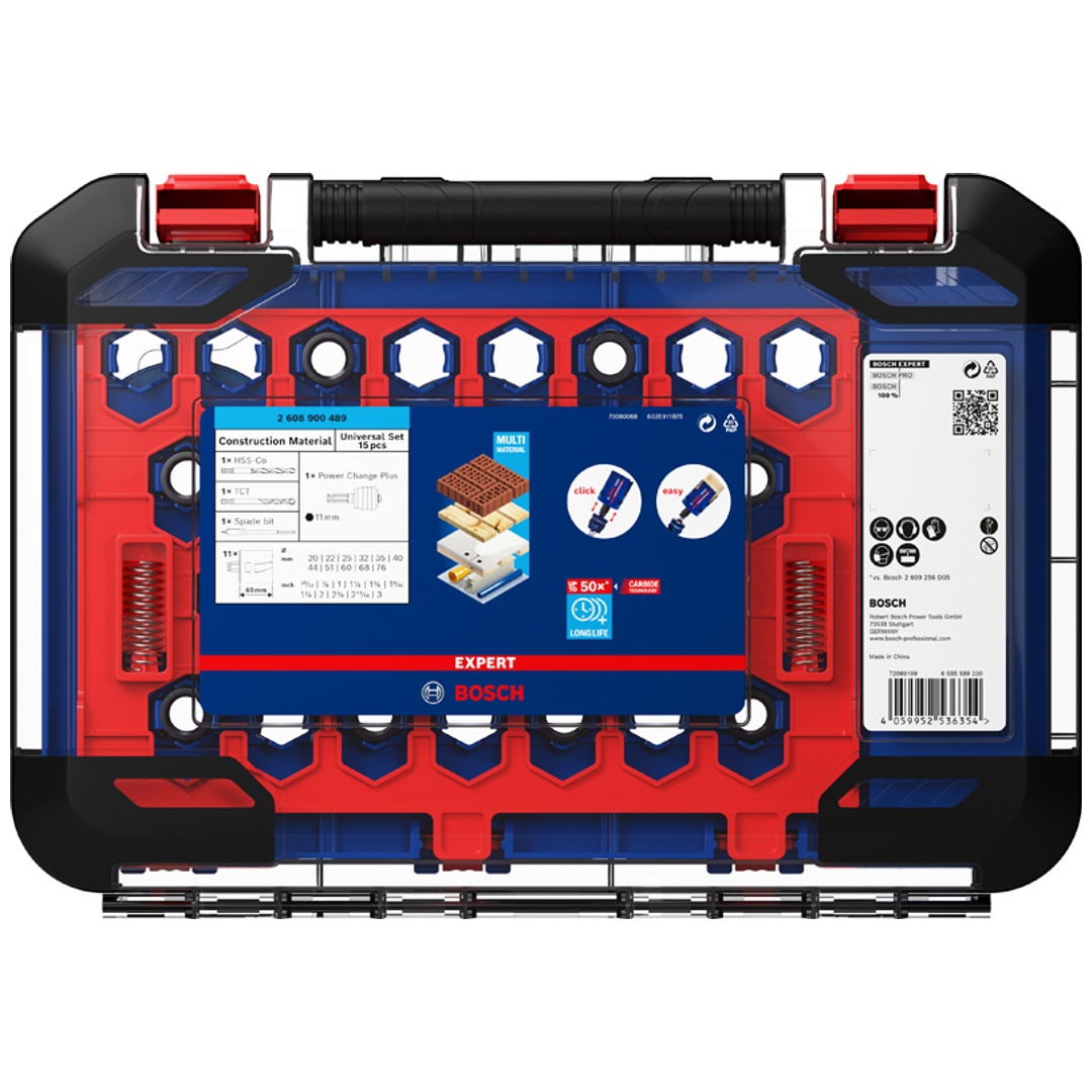 Bosch EXPERT Construction Material Lochsäge-Set, 15-tlg.