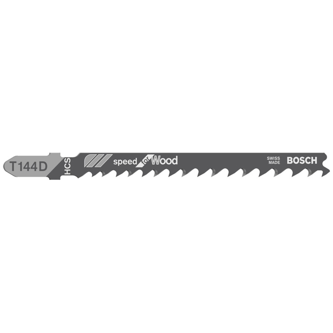Bosch Stichsägeblatt T 144 D Speed for Wood, 5er-Pack