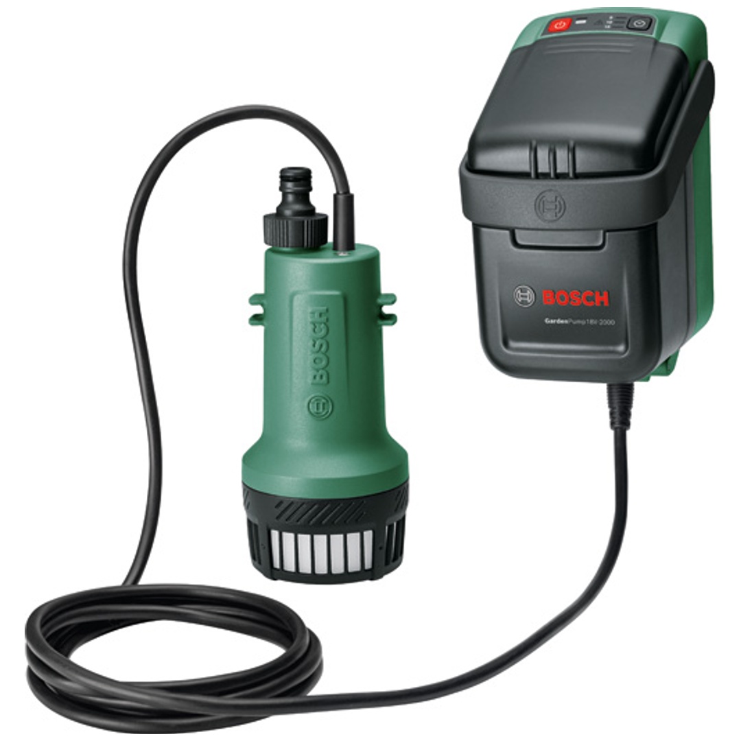 Bosch Akku-Regenwasserpumpen GardenPump 18V-2000,  Akku 18V 2.5Ah