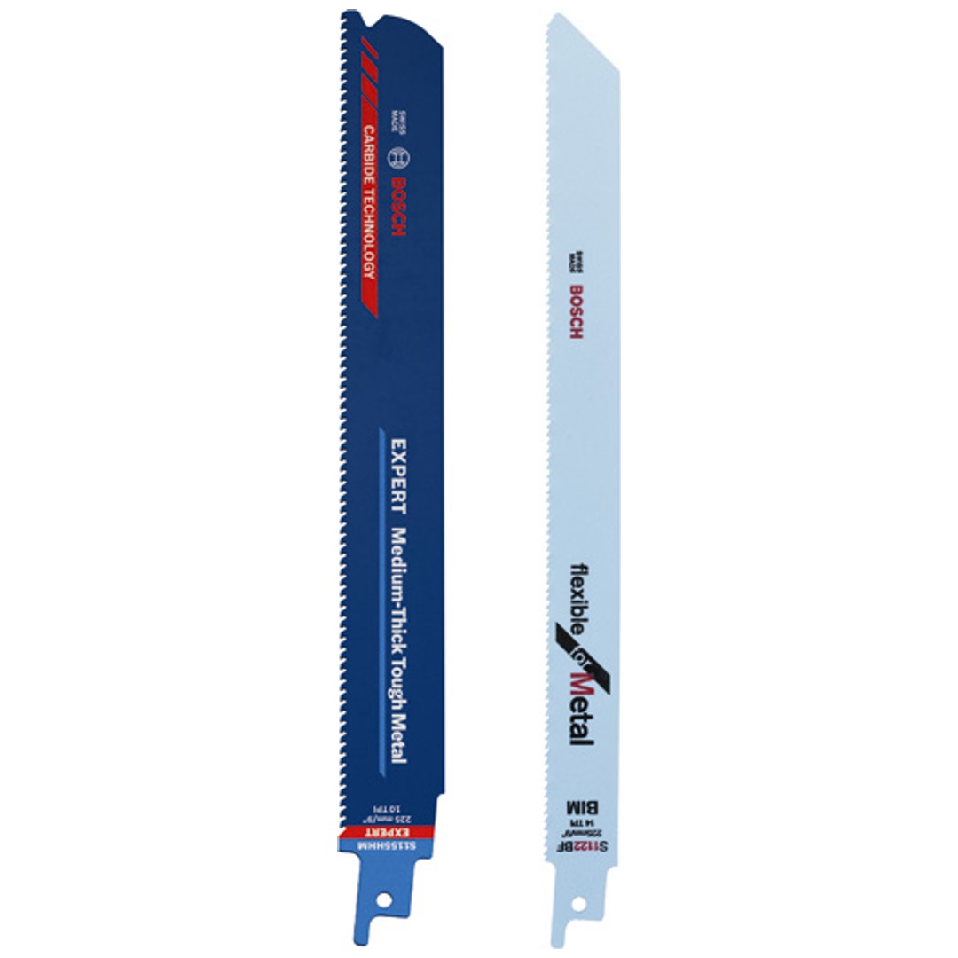 Bosch Säbelsägeblatt-Set: S 1122 BF + 1 EXPERT S 1155 HHM, 25-tlg.
