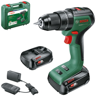 Bosch Akku-Zweigang-Schlagbohrschrauber UniversalImpact 18V-60, incl. 2x Akku PBA, Ladegerät, Bit, Tragekoffer