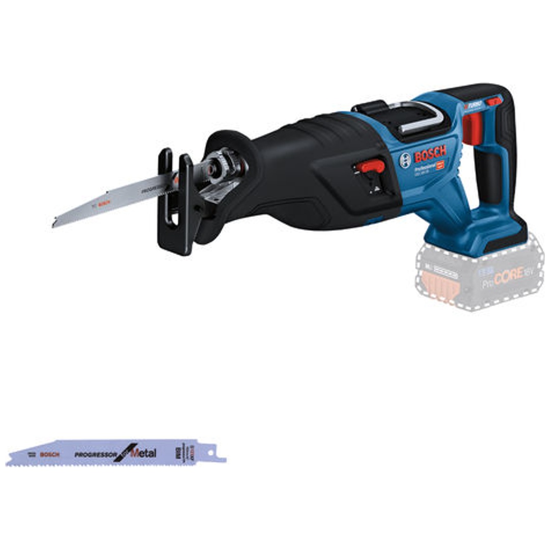 Bosch Professional Bosch Akku-Säbelsäge BITURBO GSA 18V-28, incl. 2x Säbelsägeblatt, Karton