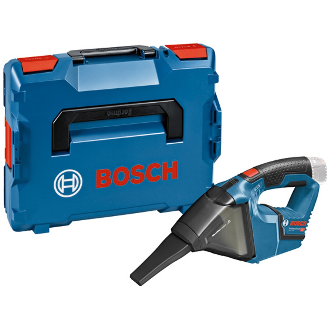 Bosch Akku-Sauger GAS 12V, Solo Version, mit Flachfaltenfilter, L-BOXX