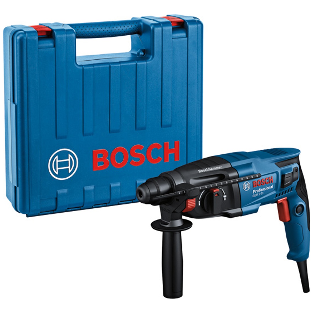 Bosch Bohrhammer GBH 2-21, SDS plus, incl. Zubehör, Handwerkerkoffer