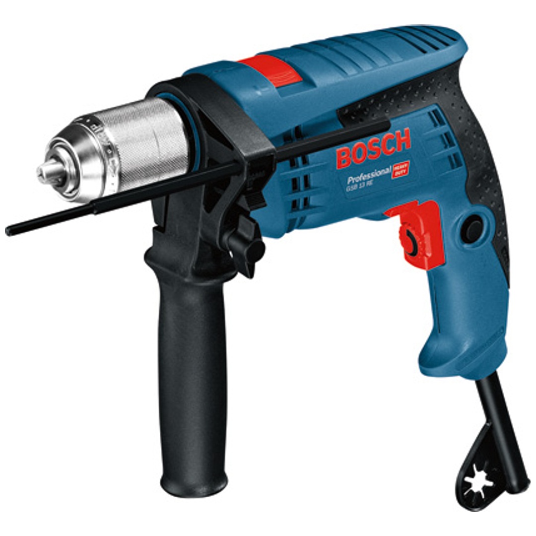 Bosch Schlagbohrmaschine GSB 13 RE (mit Zusatzhandgriff und Tiefenanschlag)