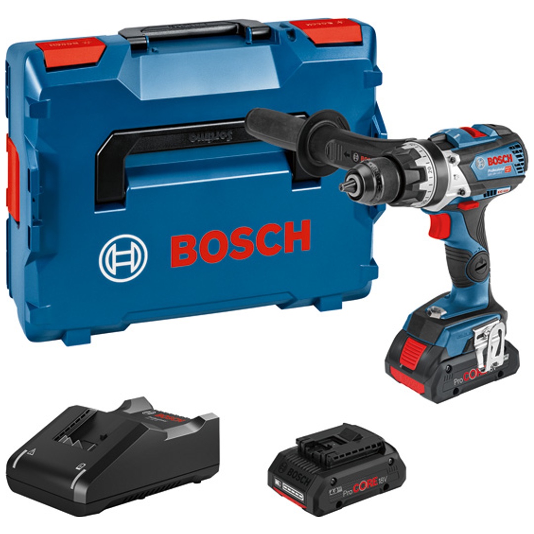 Bosch Akku-Schlagbohrschrauber GSB 18V-110 C, incl. 2x Akku ProCORE18V, Schnellladegerät, L-BOXX