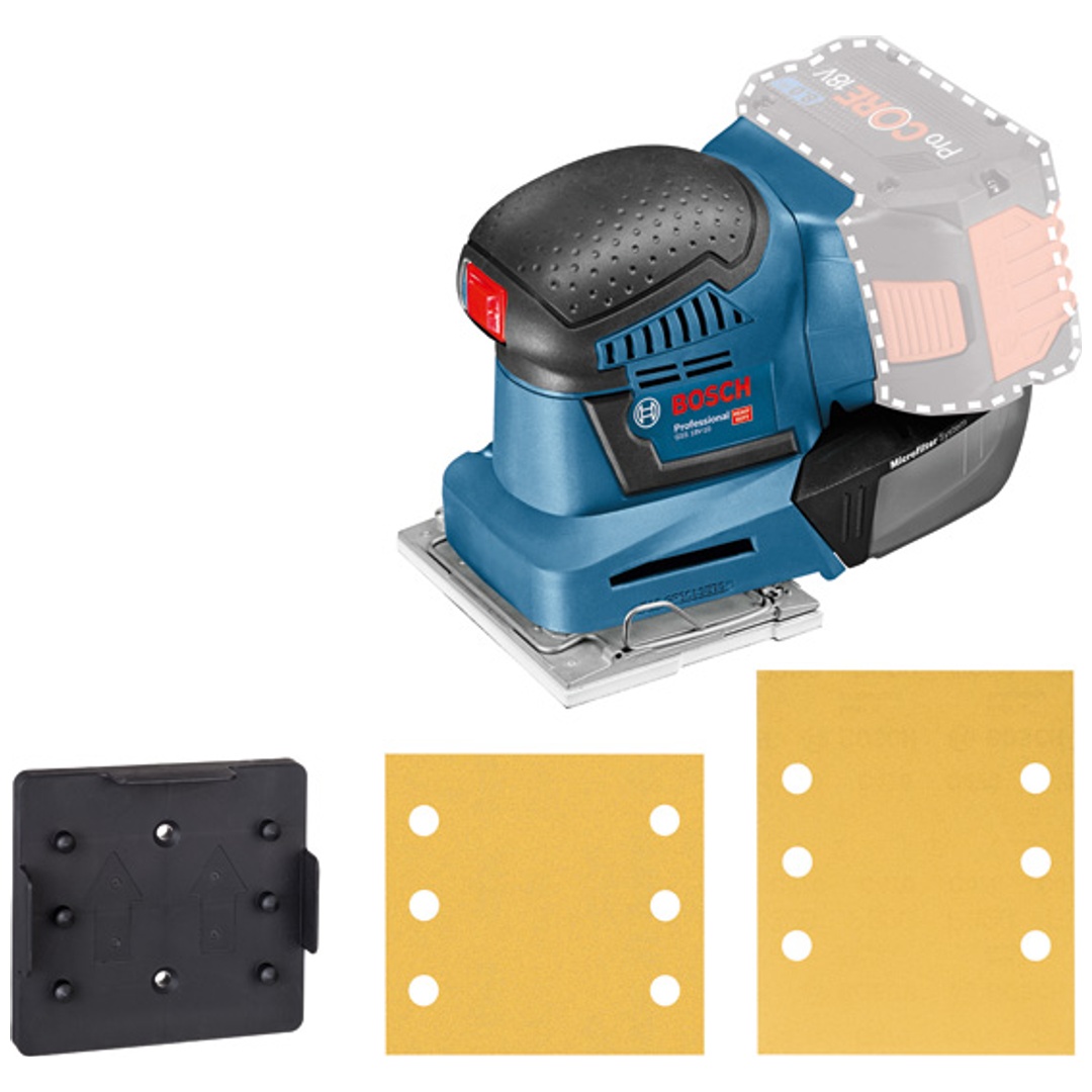 Bosch Akku-Schwingschleifer GSS 18V-10, Basisversion im Karton (ohne Akku und Ladegerät)