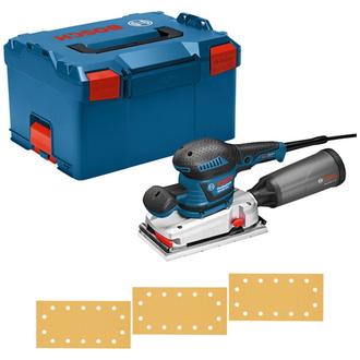 Bosch Schwingschleifer GSS 280 AVE, incl. Zubehör, Zusatzhandgriff, mit L-BOXX