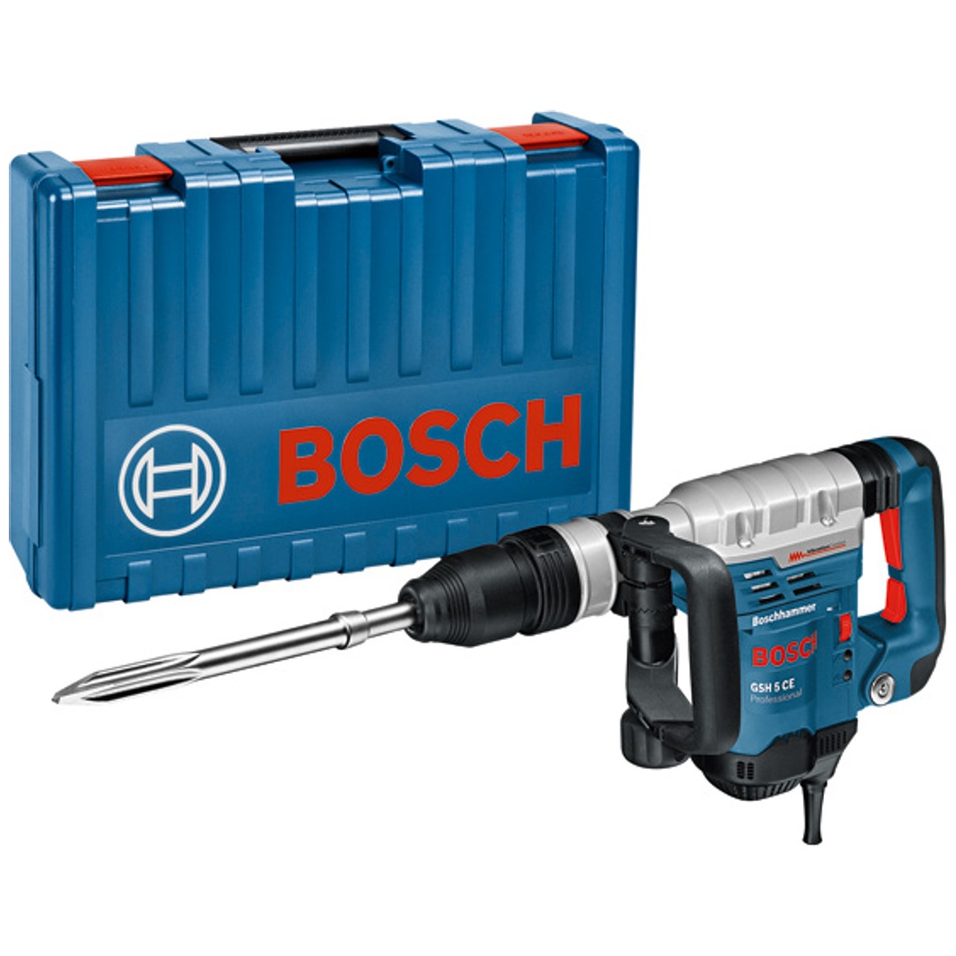 Bosch Professional Bosch Schlaghammer GSH 5 CE, SDS-max, incl. Spitzmeißel, Zubehör, Handwerkerkoffer