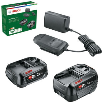 Bosch Systemzubehör 18 V Lithium-Ionen Starter-Set 18V (2.0 Ah + 4.0 Ah + AL 18V-20)