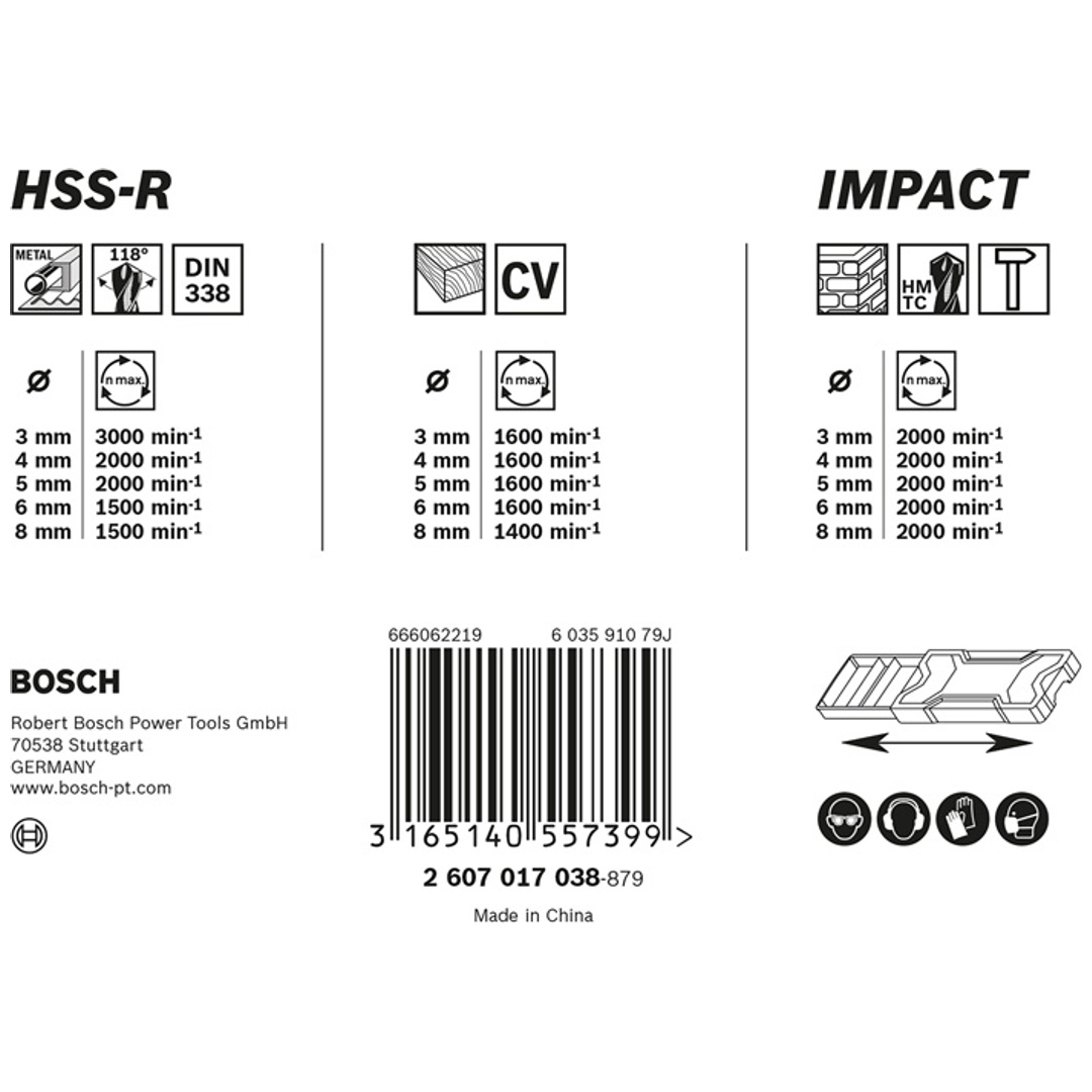 Bosch 15tlg. Gemischtes Bohrer-Set