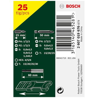 Bosch Mini-X-Line-Schrauberbit-Set, 25-tlg.