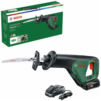 Bosch Akku-Säbelsäge AdvancedRecip 18, incl. 1x Akku PBA 2,5 Ah, Ladegerät, 1x Sägeblatt, Karton