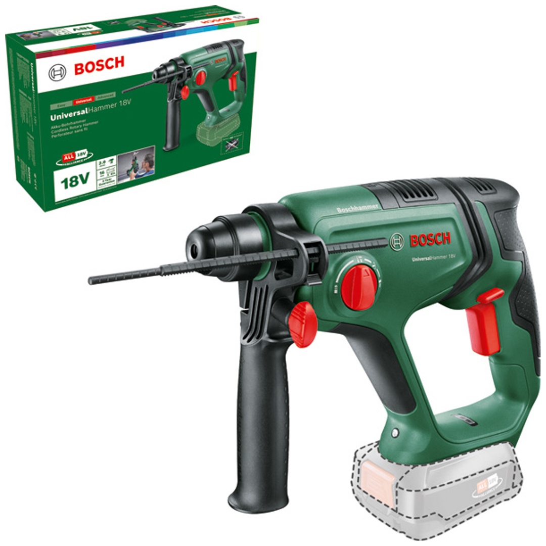 Bosch Akku-Zweigang-Schlagbohrschrauber UniversalImpact 18V, Solo Version, Zubehör, Karton