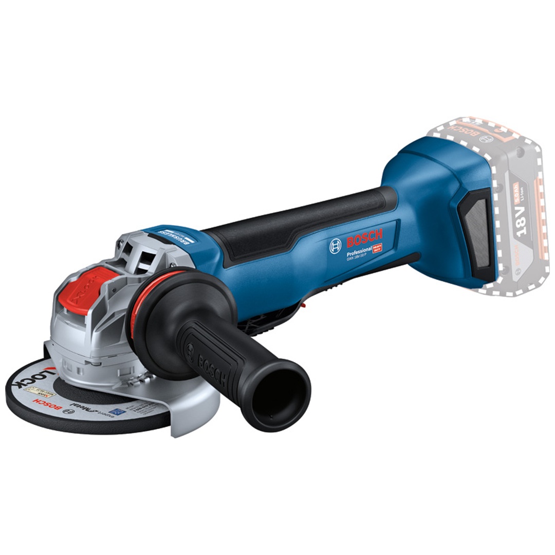 Bosch Akku-Winkelschleifer mit X-LOCK GWX 18V-10 P, mit Schutzhaube, L-BOXX 136