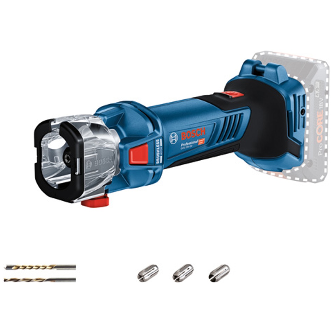 Bosch Akku-Rotationswerkzeug GCU 18V-30, incl. Zubehör, Karton