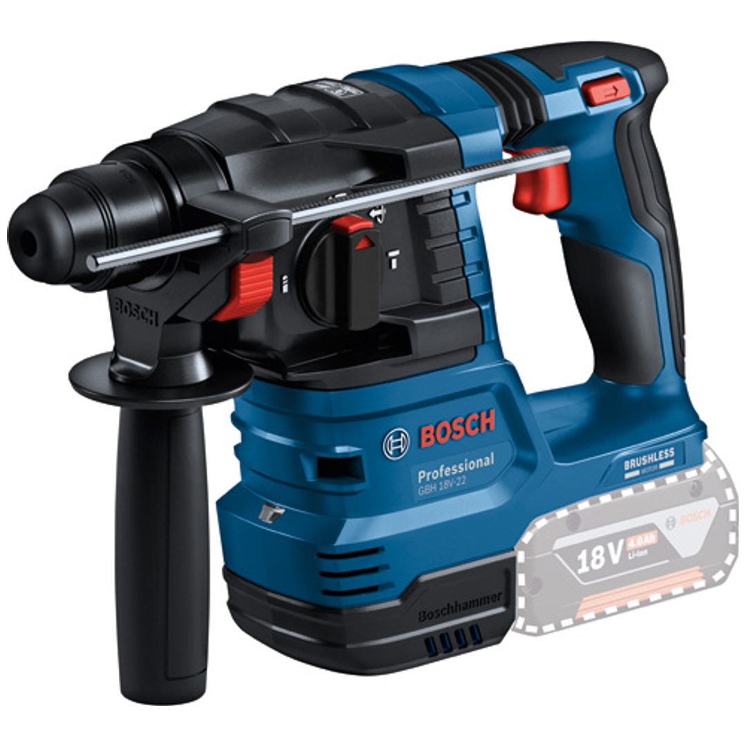 Bosch Akku-Bohrhammer GBH 18V-22, SDS-plus, Solo Version, Karton