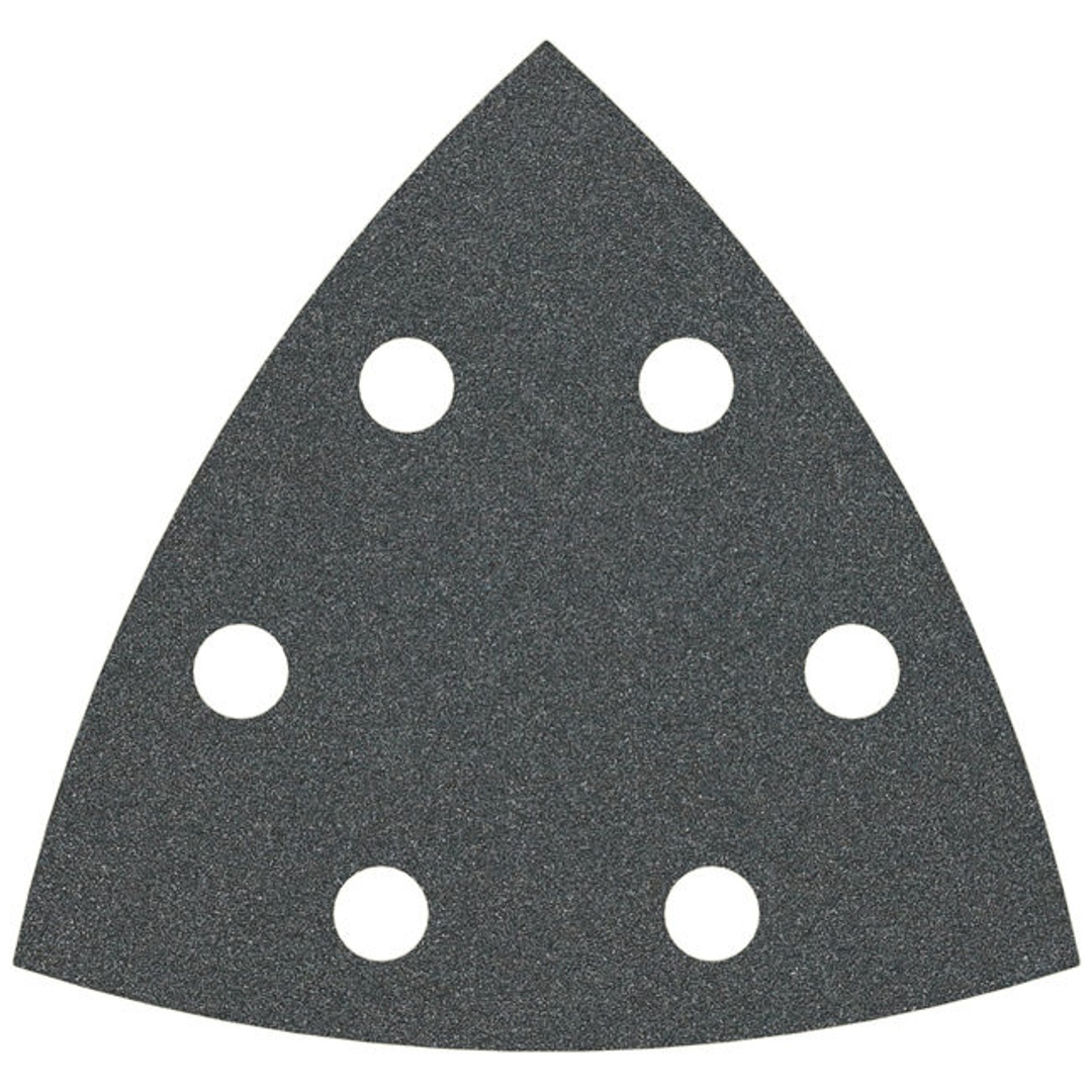 Bosch Klettschleifscheibe 93 x 93 mm, P 100, 6 Löcher, 5 Stk.