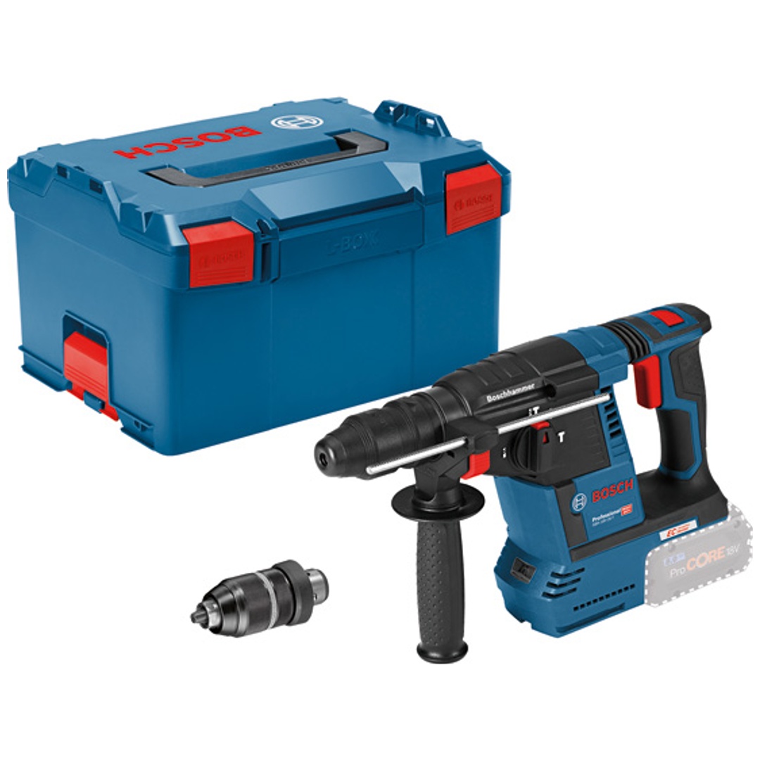 Bosch Akku-Bohrhammer GBH 18V-26 F, SDS-plus, Solo Version, incl. Zubehör, L-BOXX 238