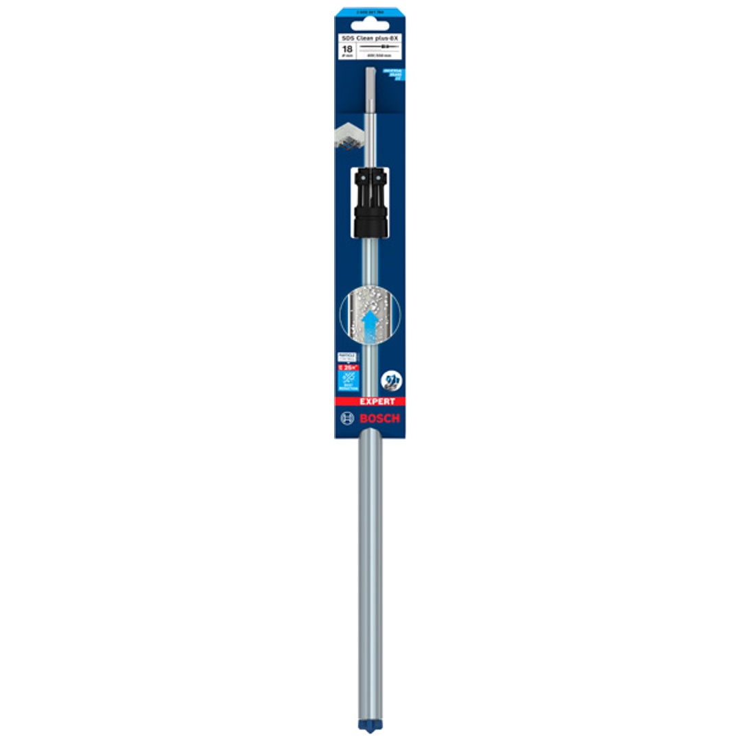 Bosch EXPERT Saugbohrer SDS Clean plus-8X Hammerbohrer, 18 x 400 x 550 mm