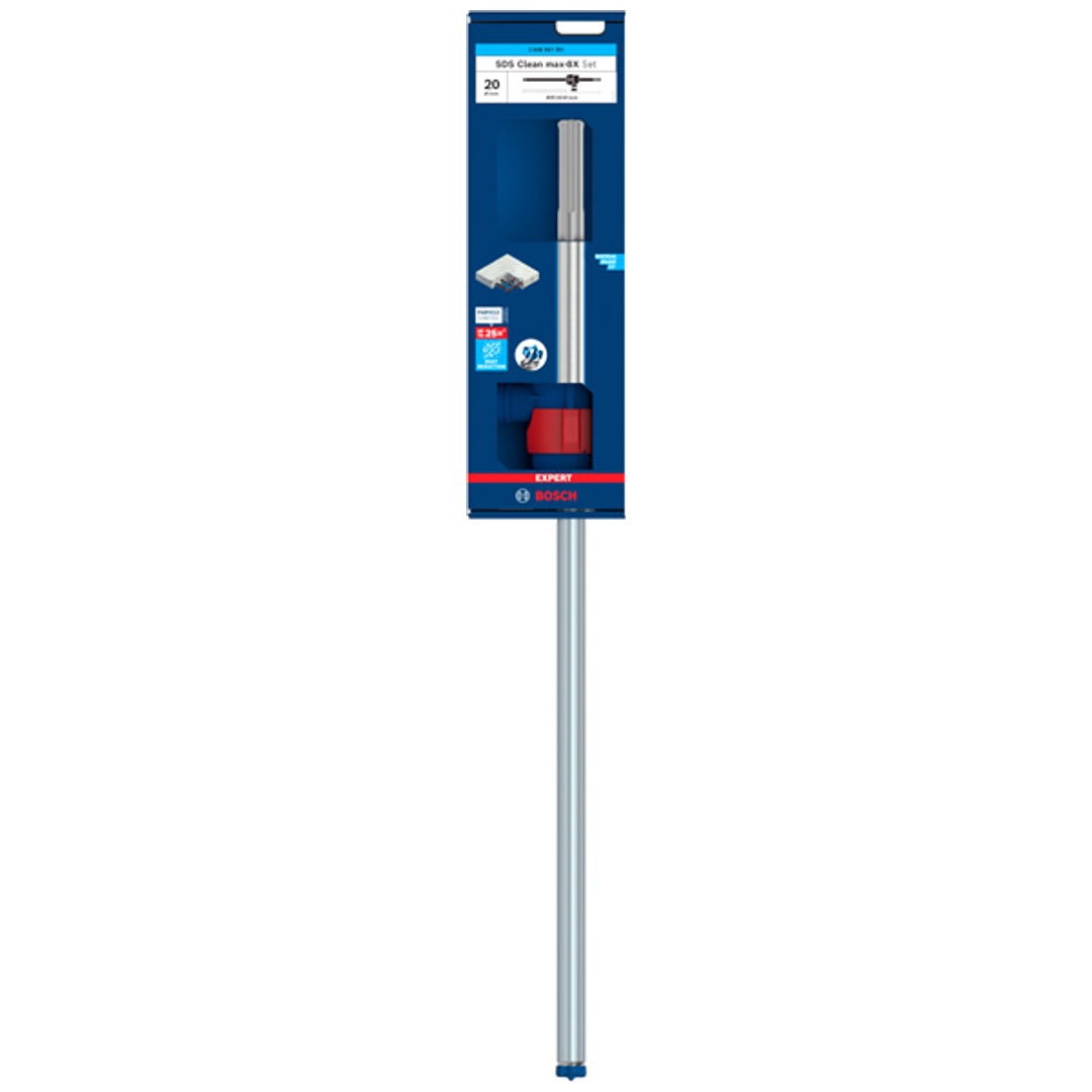 Bosch EXPERT Saugbohrer SDS Clean max-8X Hammerbohrer-Set, 20 x 400 x 650 mm
