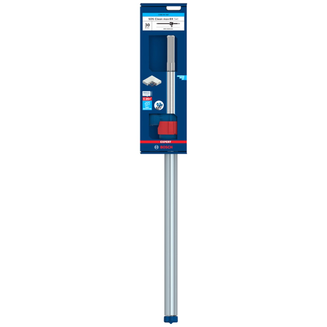 Bosch EXPERT Saugbohrer SDS Clean max-8X Hammerbohrer-Set, 30 x 400 x 650 mm