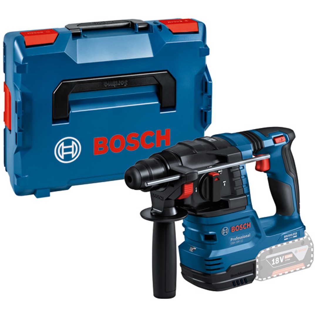 Bosch Akku-Bohrhammer GBH 18V-22, SDS-plus, Solo Version, L-BOXX