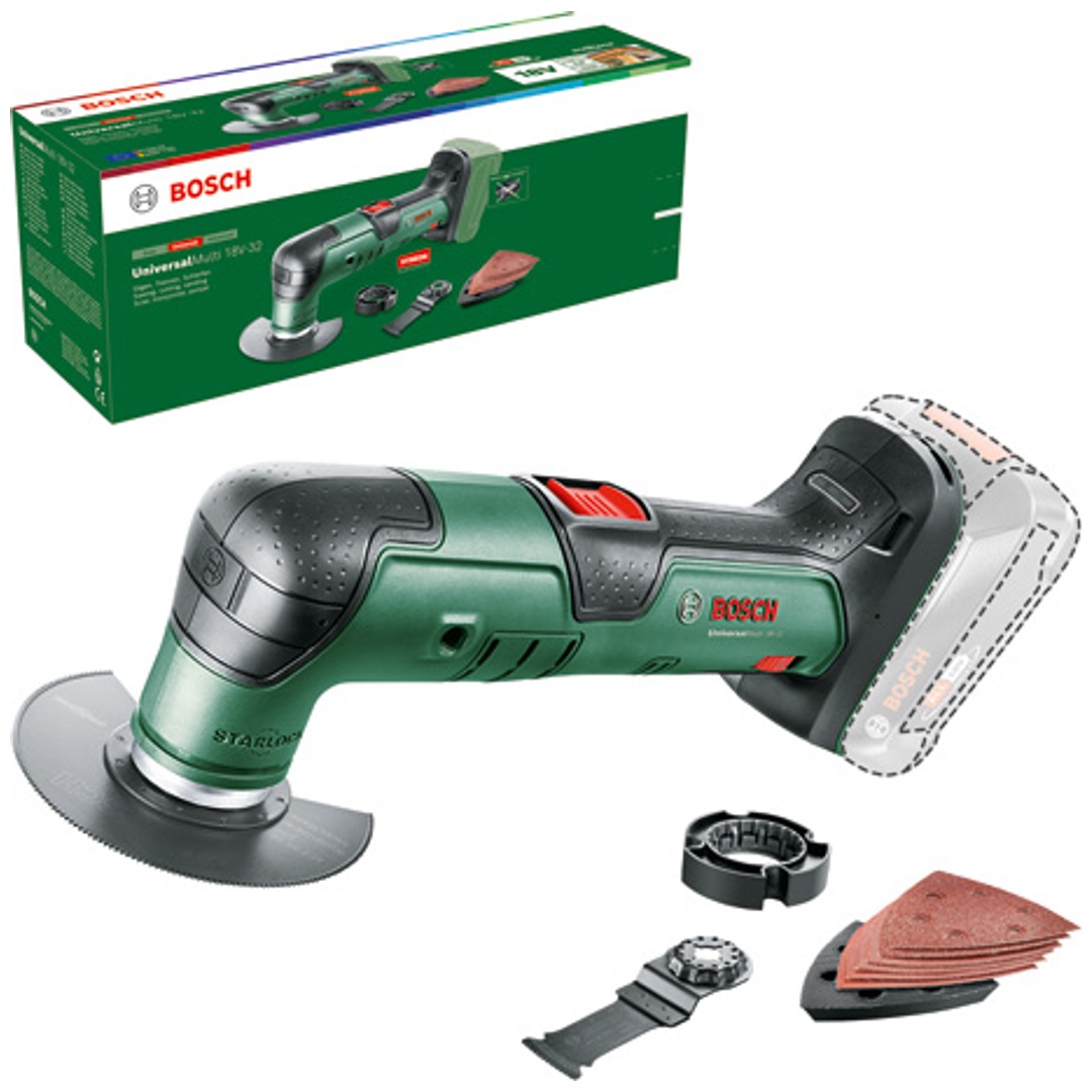 Bosch Akku-Multifunktionswerkzeug UniversalMulti 18V-32, Karton