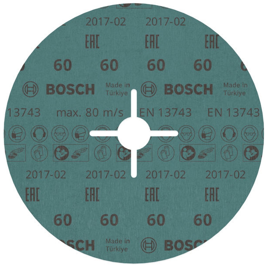 Bosch Fiberschleifscheibe R780, Best for Metal and Inox, 180 x 22,23 mm, 60