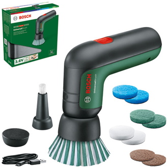 Bosch Akku-Reinigungsbürste UniversalBrush Set, incl. Zubehör, USB-Kabel
