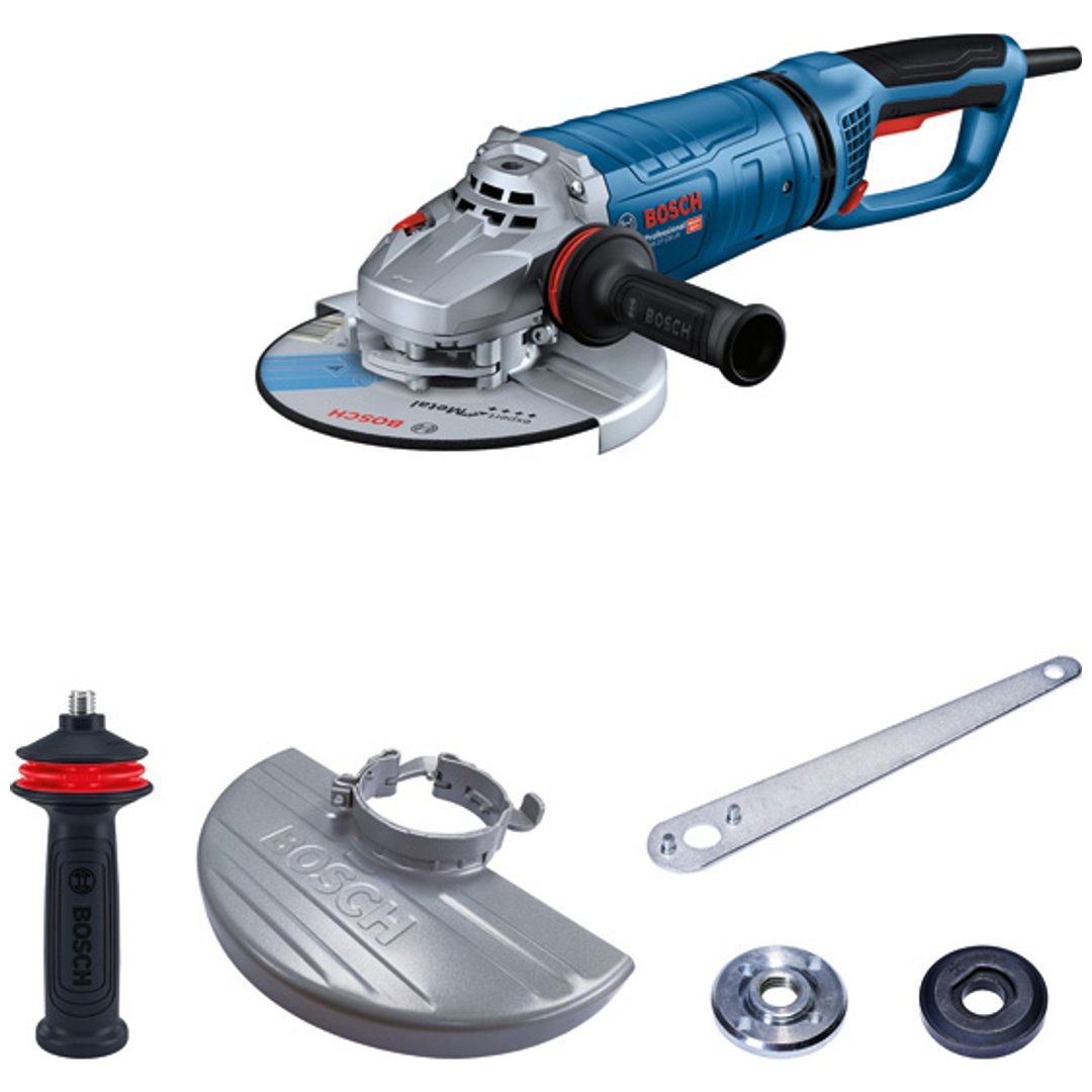 Bosch Winkelschleifer GWS 27-230 JR, incl. Zusatzhandgriff, Zubehör, Karton