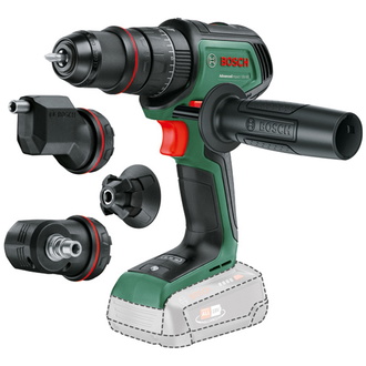Bosch Akku-Schlagbohrmaschine AdvancedImpact 18V-80 QuickSnap, incl. 2x Aufsatz, Zubehör, Karton