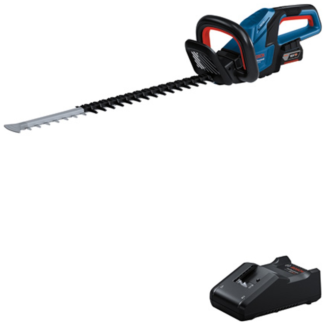 Bosch Professional Bosch Akku-Heckenschere GHE 18V-60, incl. 1x Akku 4 Ah, Schnellladegerät, Karton