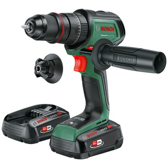 Bosch Akku-Schlagbohrmaschine AdvancedImpact 18V-80 QuickSnap, incl. 2x Akku PBA 2,5 Ah, Ladegerät, Zubehör, Tragekoffer