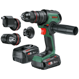 Bosch Akku-Schlagbohrmaschine AdvancedImpact 18V-80 QuickSnap, incl. 2x Akku PBA 2 + 4 Ah, Ladegerät, Zubehör, Tragekoffer