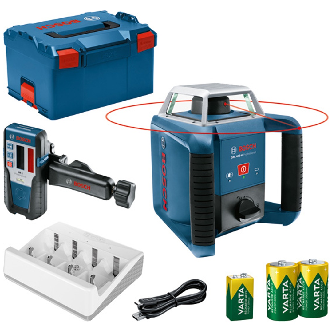 Bosch Professional Bosch Rotationslaser GRL 400 H + LR 1 in L-BOXX