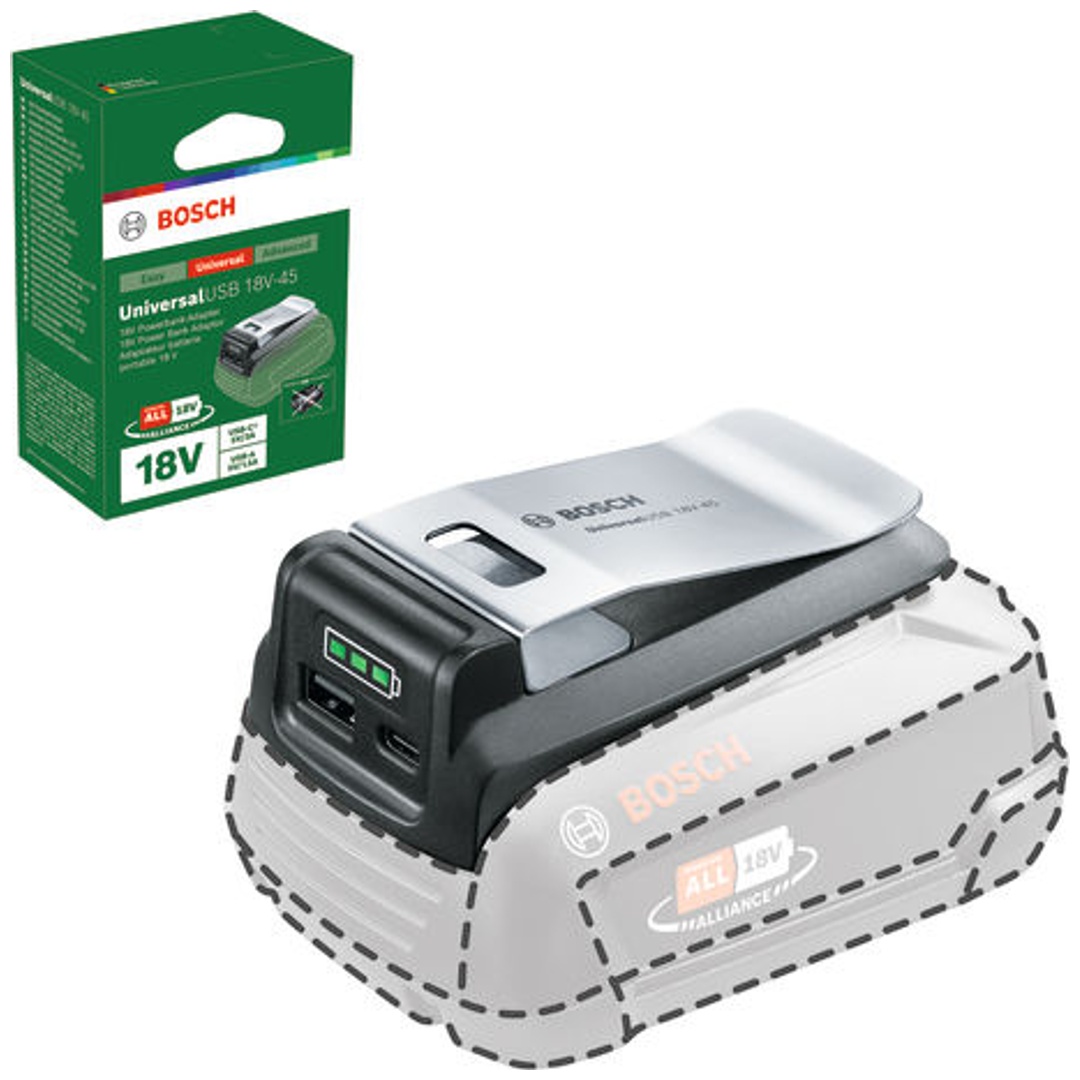 Bosch Ladegerät UniversalUSB 18V-45, Karton