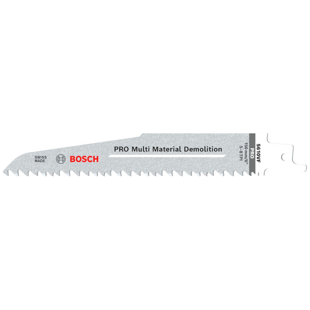 Bosch PRO Multi Material Demolition S610VF Säbelsägeblatt, 1,6 x 22 x 150 mm, 5-tlg.