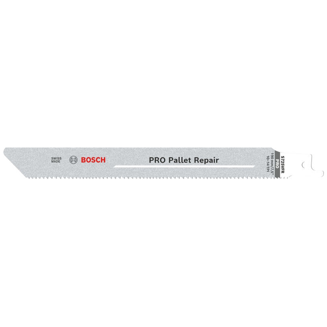 Bosch Säbelsägeblatt S 725 VFR, Special for Pallet Repair, 190 mm, 1,25 mm, 100er-Pack