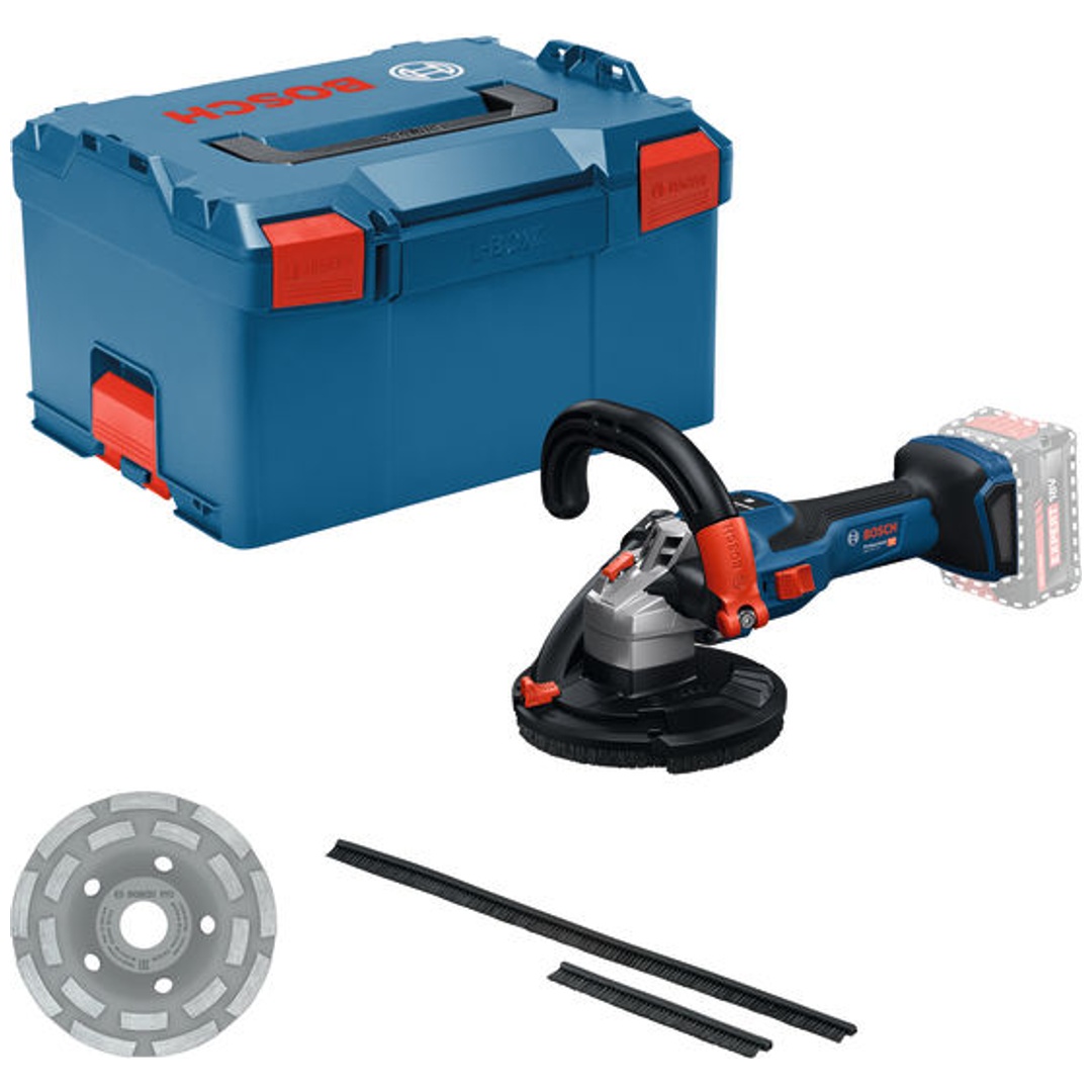 Bosch Professional Bosch Akku-Betonschleifer GBR 18V-15 S, incl. Zubehör, L-BOXX
