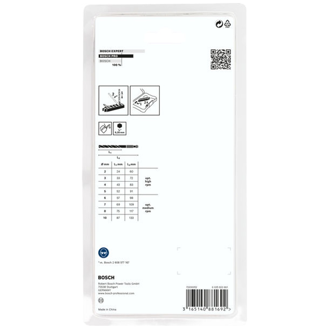Bosch PRO Metal HSS-G Impact Spiralbohrer Set, 8-tlg.