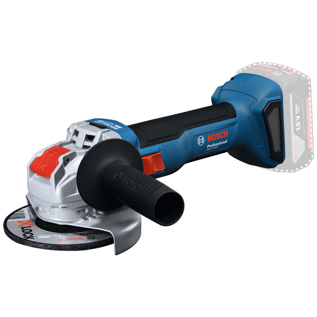 Bosch Professional Bosch Akku-Winkelschleifer mit X-LOCK GWX 18V-8, incl. Zubehör, Karton