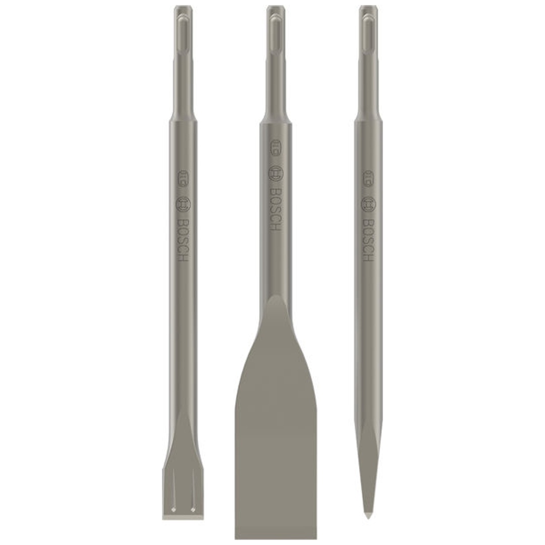 Bosch Meißel-Set SDS-plus, 3-tlg., 250, 250, 260 x 20, 40 mm