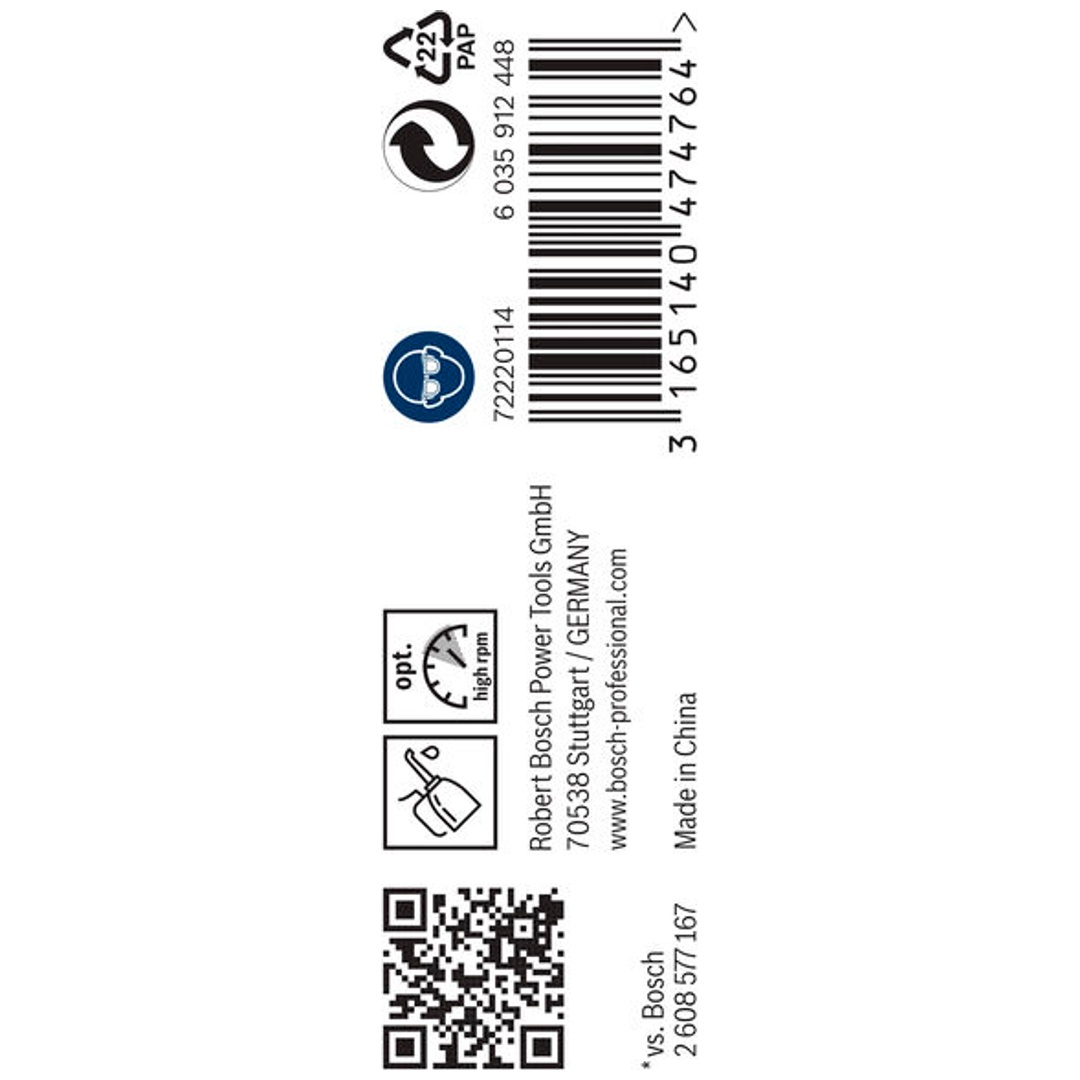 Bosch Metallbohrer HSS-G, DIN 338, 1,6 x 20 x 43 mm, 10er-Pack