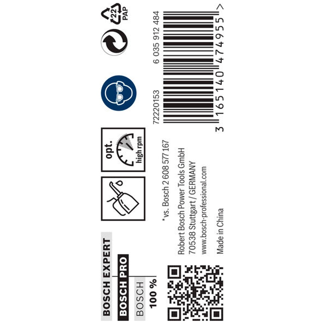 Bosch PRO Metal HSS-G Spiralbohrer, 4,9 x 52 x 86 mm, 10-tlg.