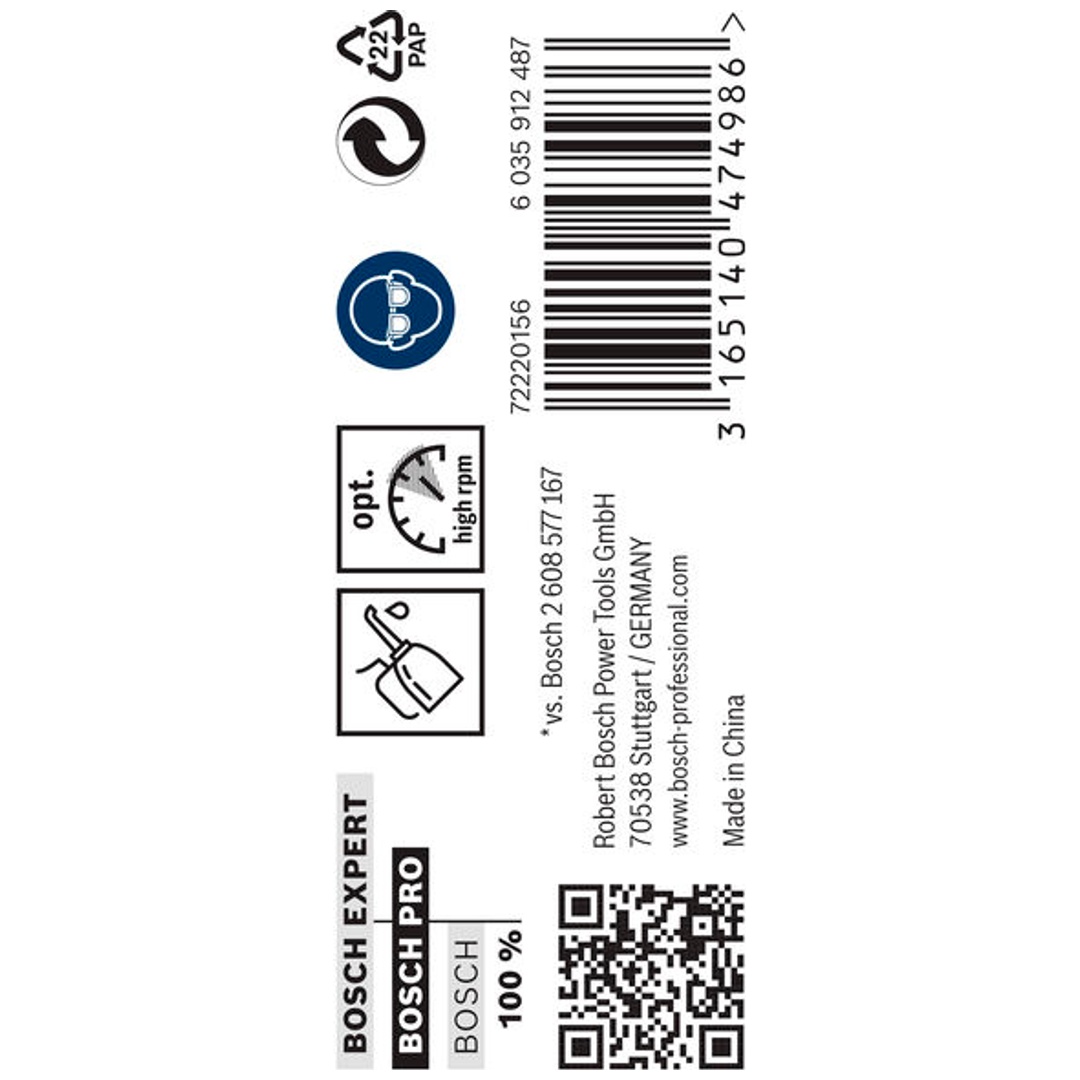 Bosch PRO Metal HSS-G Spiralbohrer, 5,4 x 57 x 93 mm, 10-tlg.