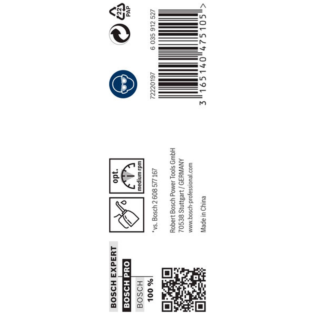 Bosch PRO Metal HSS-G Spiralbohrer, 7,7 x 75 x 117 mm, 10-tlg.